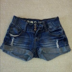Blue jean shorts